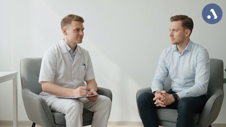 Специалист осуществляет поддержку пациента в рамках программы длительной реабилитации наркозависимых